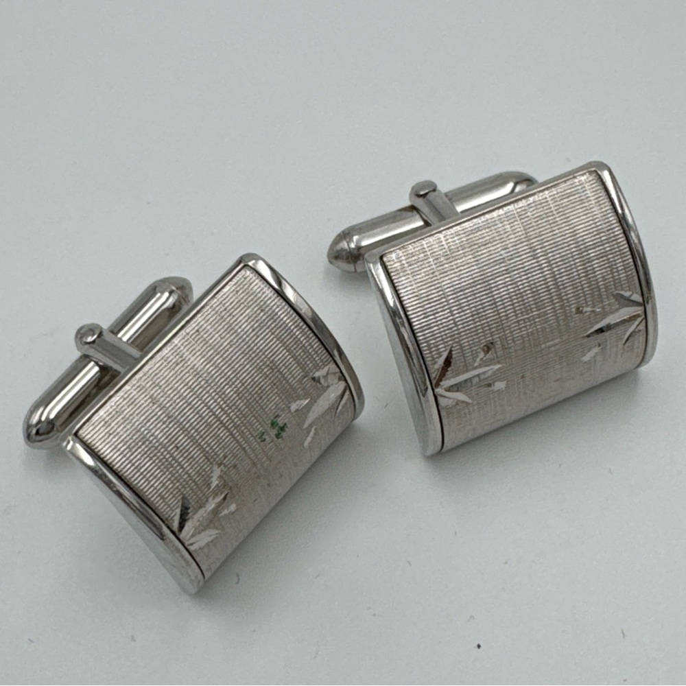 SWANK Elegant Silver Cuff Links